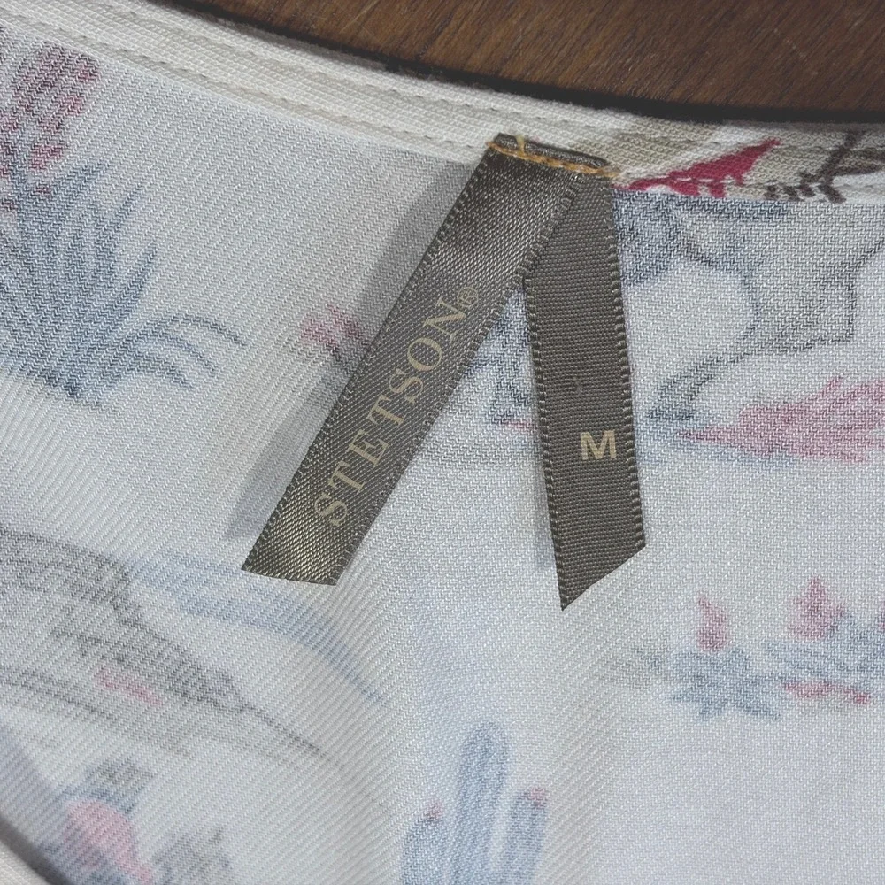 STETSON Western Dress Sz M Lined Pockets Equestrian Ranch Farm Horse Cowgirl - Picture 5 of 12